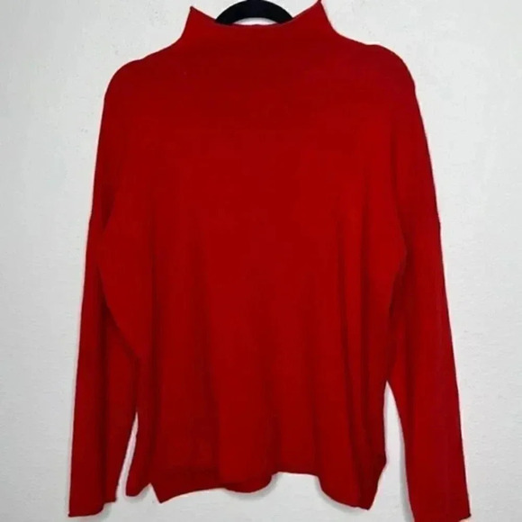 French Connection Baby-soft Long sleeve high neck Large red sweater - Picture 3 of 5